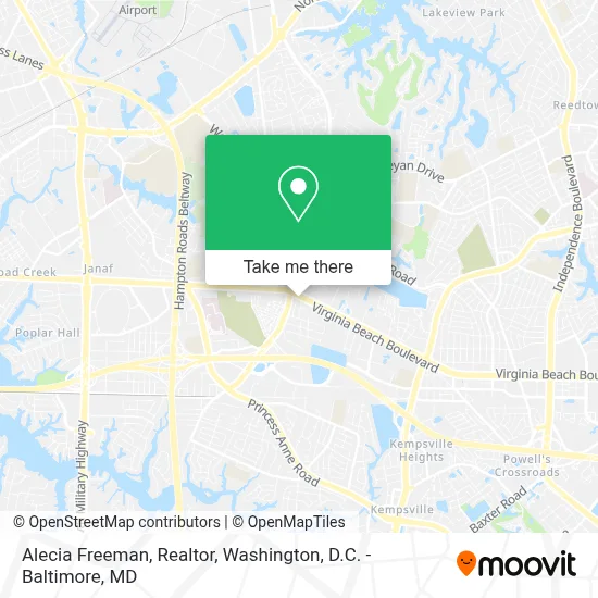 Alecia Freeman, Realtor map