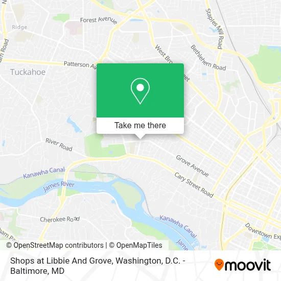 Shops at Libbie And Grove map