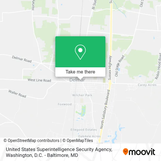 United States Superintelligence Security Agency map