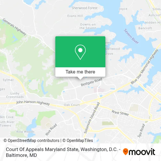 Court Of Appeals Maryland State map