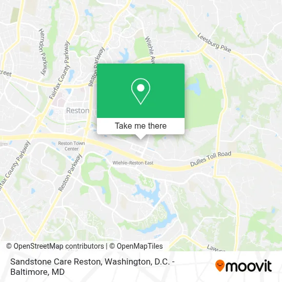 Sandstone Care Reston map