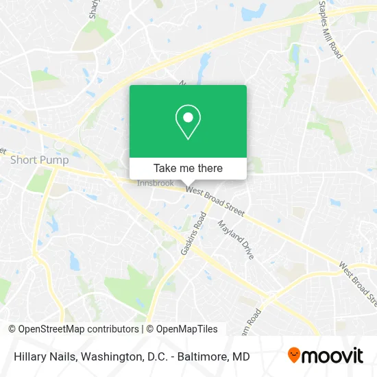 Hillary Nails map