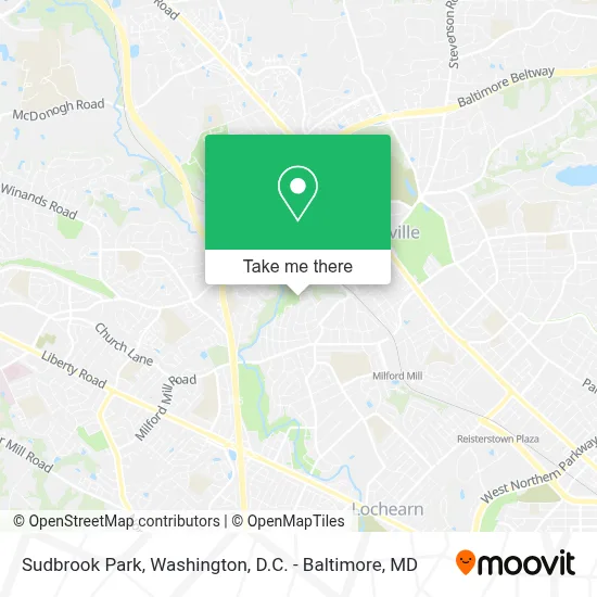 Sudbrook Park map