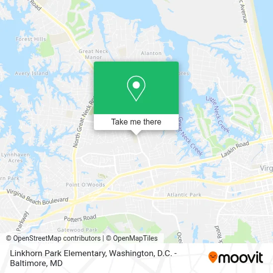 Linkhorn Park Elementary map