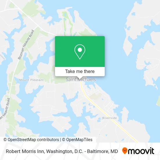 Robert Morris Inn map