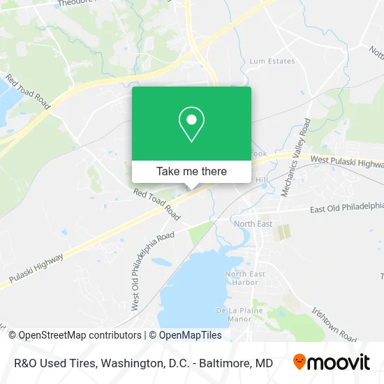R&O Used Tires map
