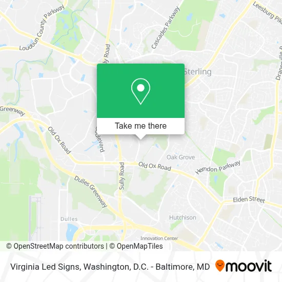 Virginia Led Signs map