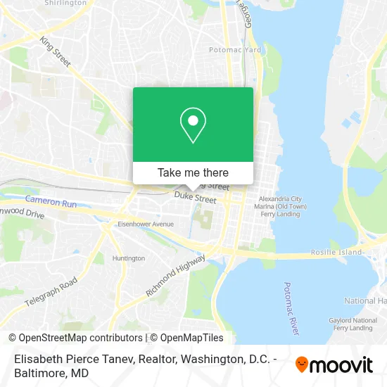 Elisabeth Pierce Tanev, Realtor map