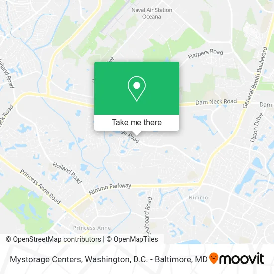 Mystorage Centers map