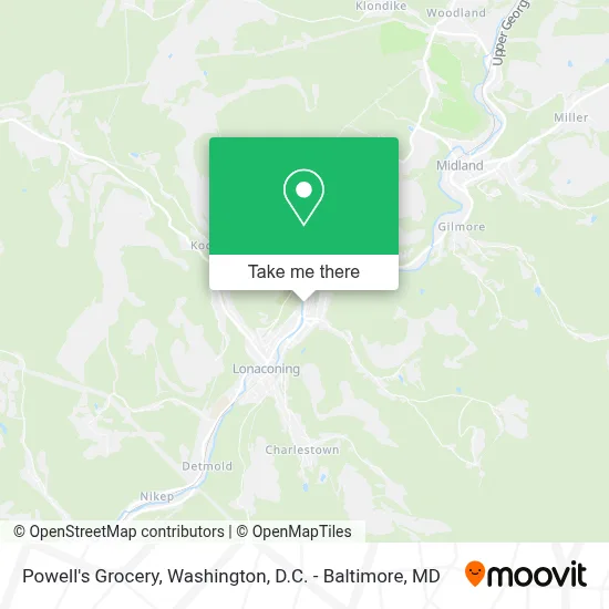 Powell's Grocery map
