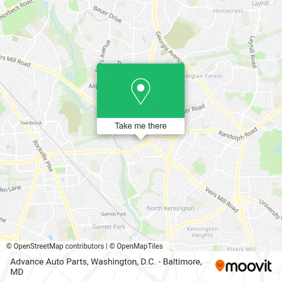 Advance Auto Parts map