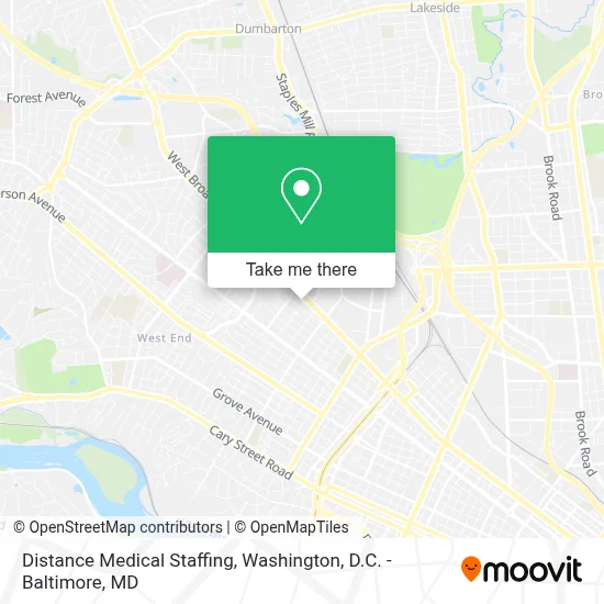 Distance Medical Staffing map