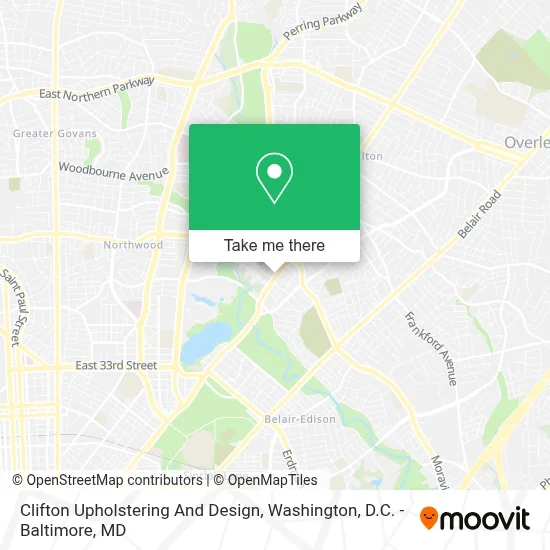 Clifton Upholstering And Design map