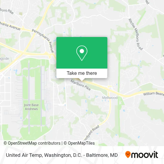 United Air Temp map