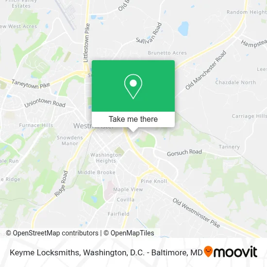Keyme Locksmiths map