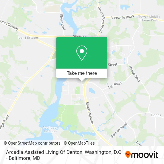 Arcadia Assisted Living Of Denton map