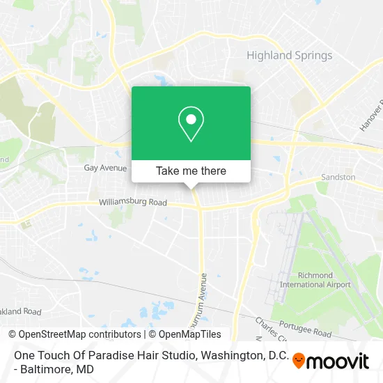 One Touch Of Paradise Hair Studio map