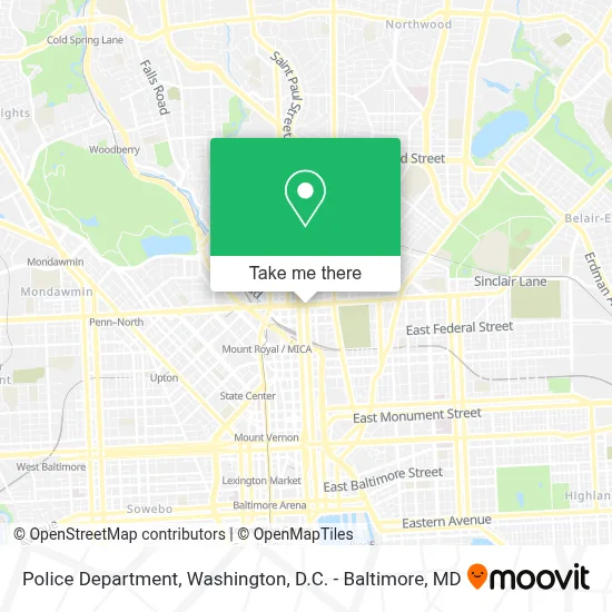 Police Department map