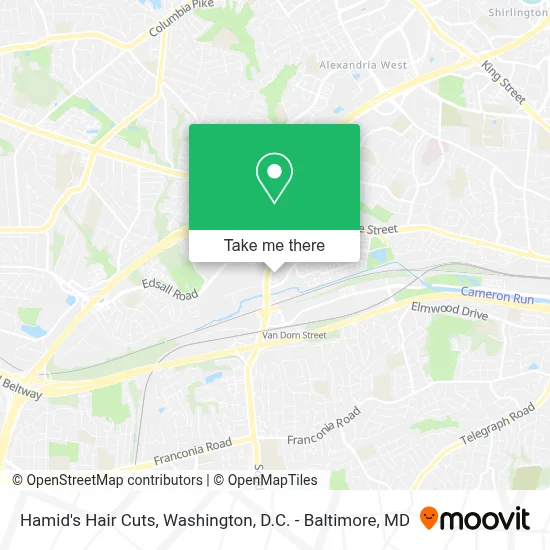 Hamid's Hair Cuts map