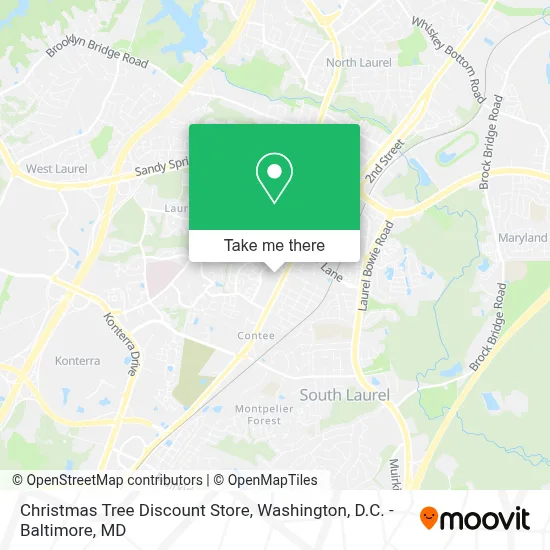 Christmas Tree Discount Store map