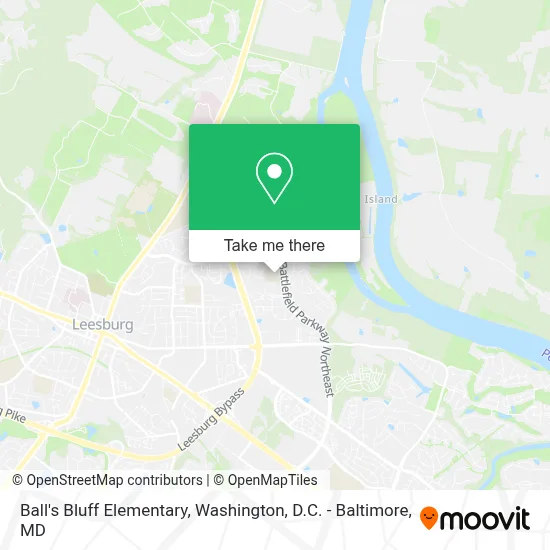 Ball's Bluff Elementary map