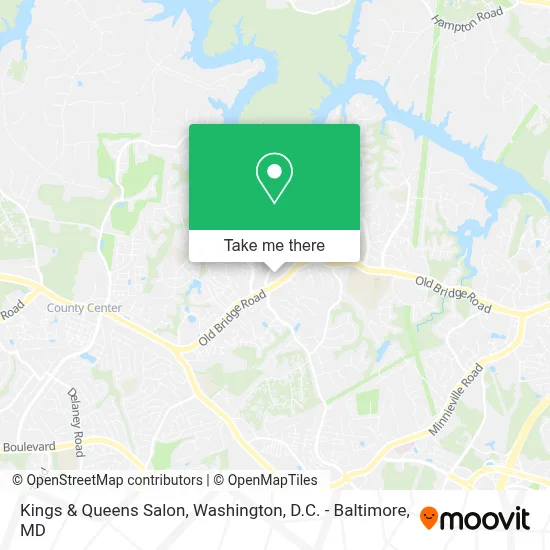 Kings & Queens Salon map