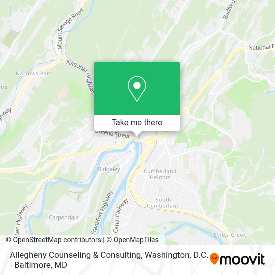 Allegheny Counseling & Consulting map