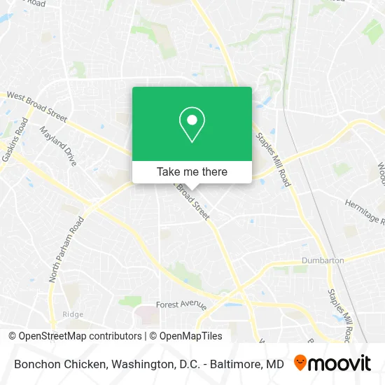 Bonchon Chicken map