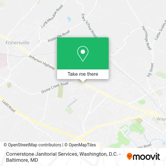 Cornerstone Janitorial Services map
