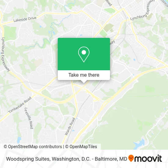 Woodspring Suites map