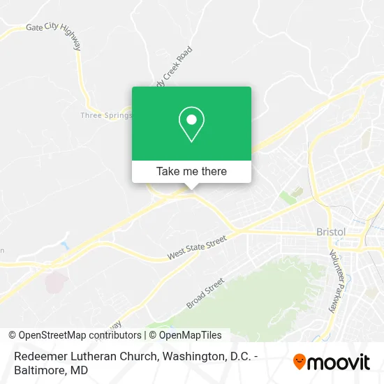 Redeemer Lutheran Church map