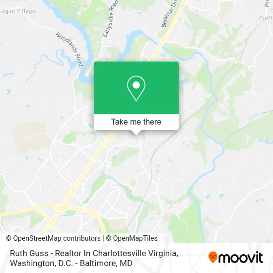 Ruth Guss - Realtor In Charlottesville Virginia map