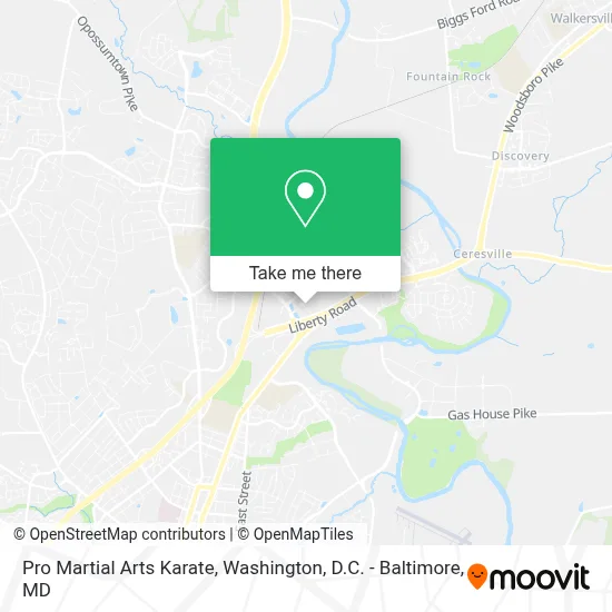 Pro Martial Arts Karate map