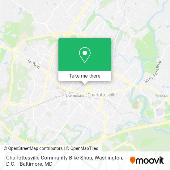 Charlottesville Community Bike Shop map