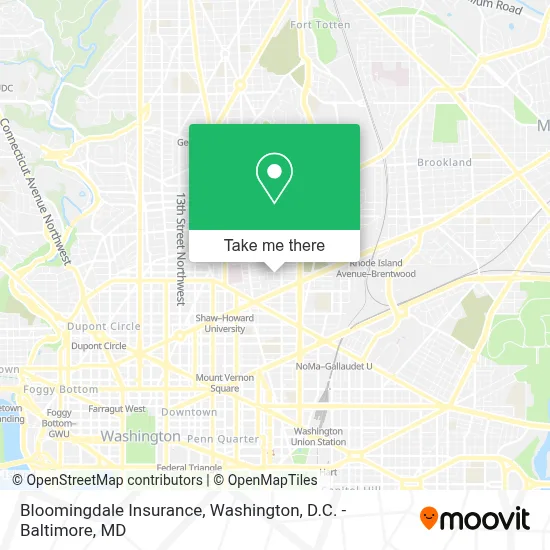 Bloomingdale Insurance map