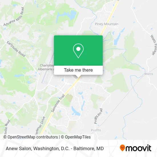 Anew Salon map