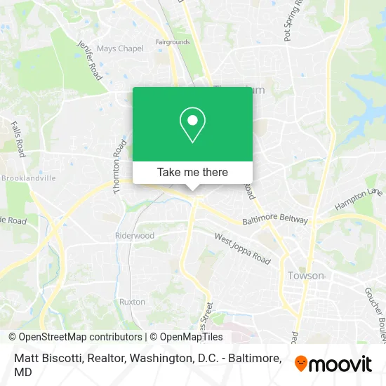 Matt Biscotti, Realtor map
