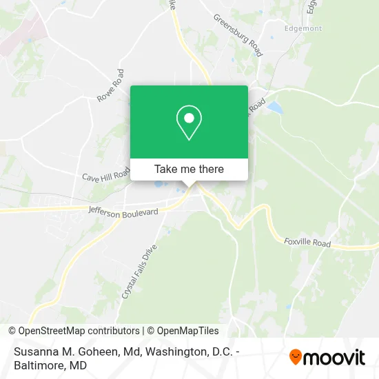 Susanna M. Goheen, Md map