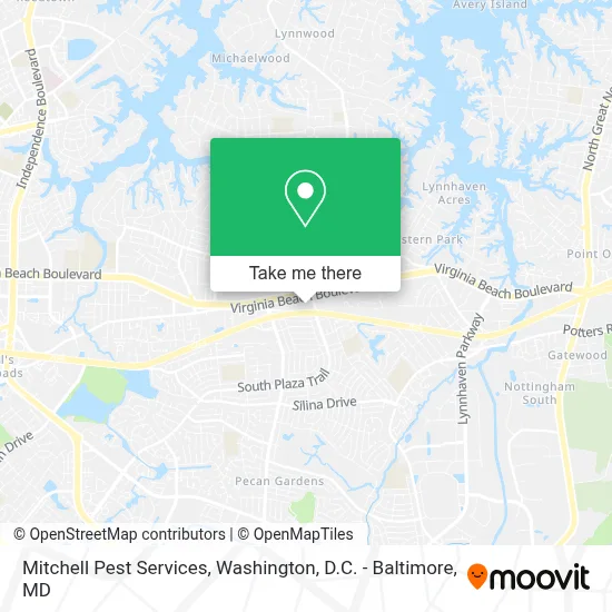 Mitchell Pest Services map