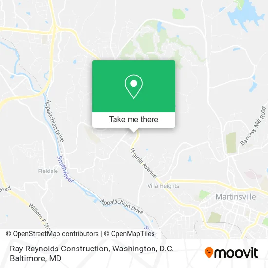 Ray Reynolds Construction map