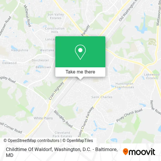 Childtime Of Waldorf map