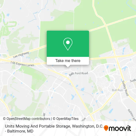 Units Moving And Portable Storage map