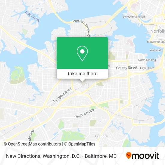 New Directions map