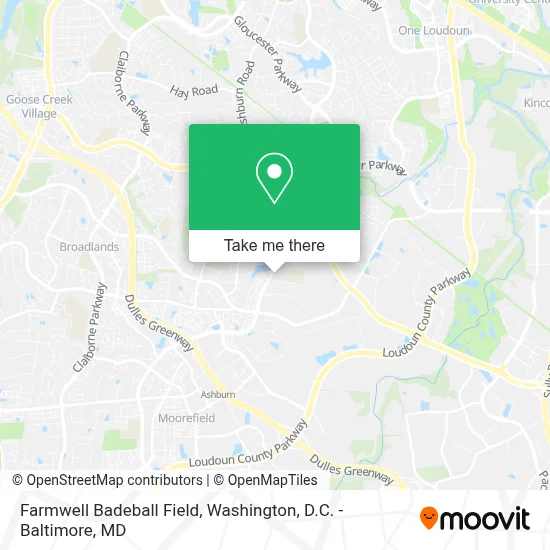 Farmwell Badeball Field map