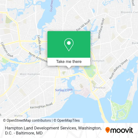 Hampton Land Development Services map