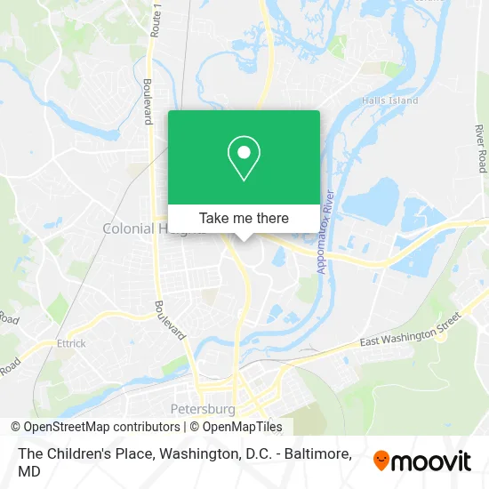 The Children's Place map