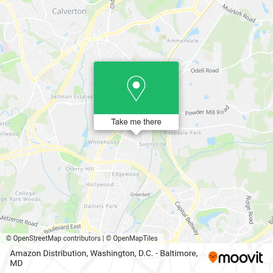 Amazon Distribution map