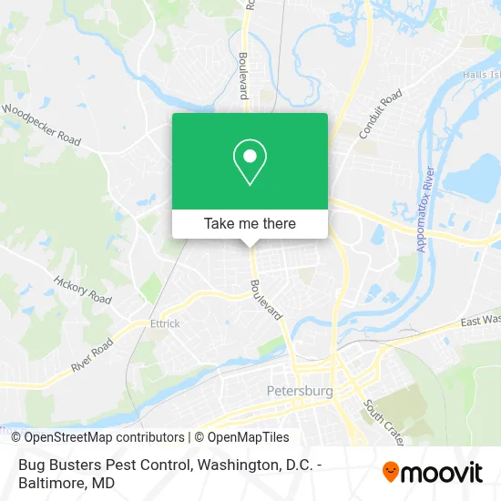 Bug Busters Pest Control map