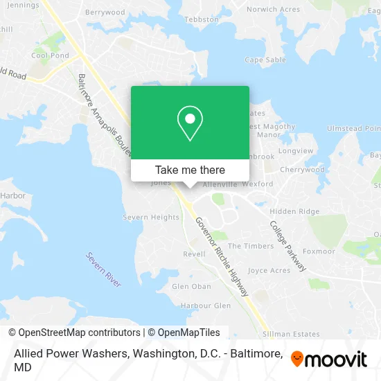 Allied Power Washers map