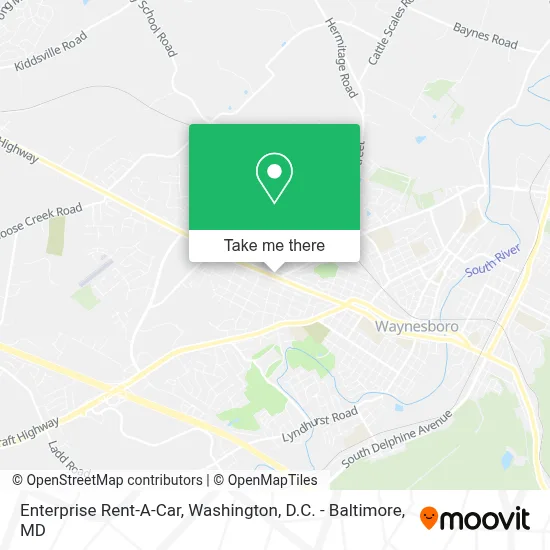 Enterprise Rent-A-Car map